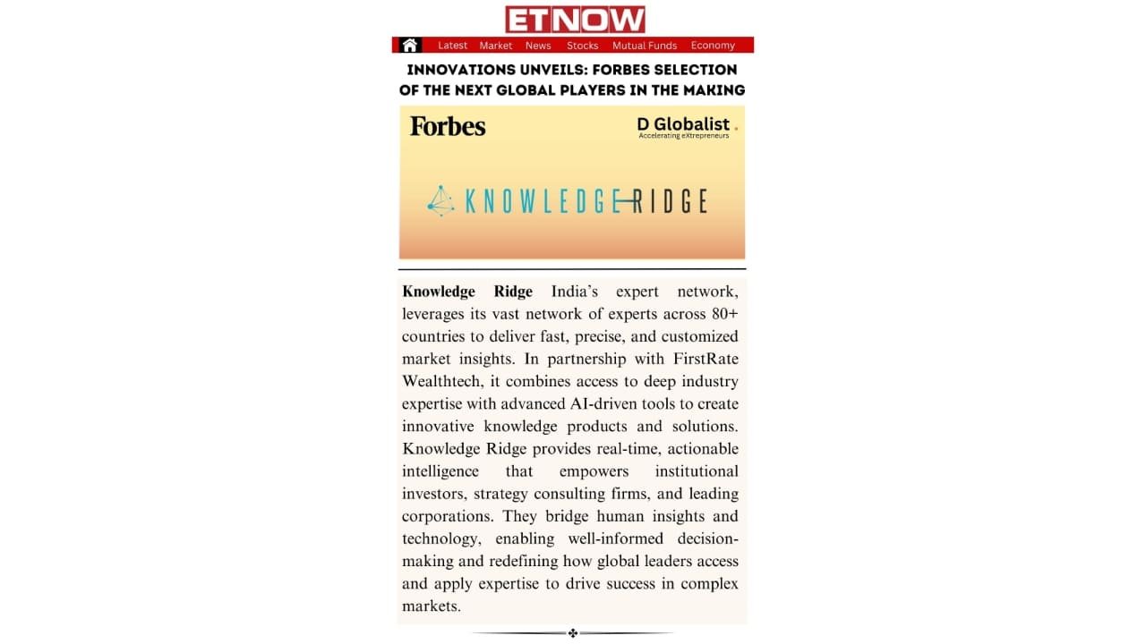 Knowledge Ridge: Founder, Rohit Choubey; Co-Founder, Kavita Shenoi